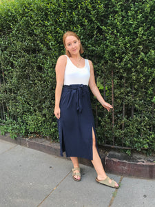 Summer Blues Midi Skirt