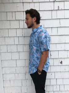 Blue Tropics Floral Shirt