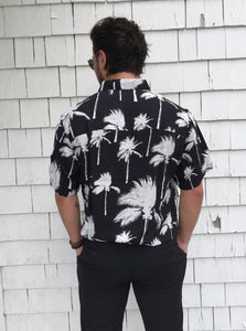 Black and White Palm Shirt